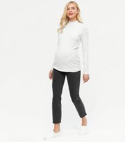 New Look Maternity Black Ankle Grazing Over Bump Hannah Straight Leg Jeans